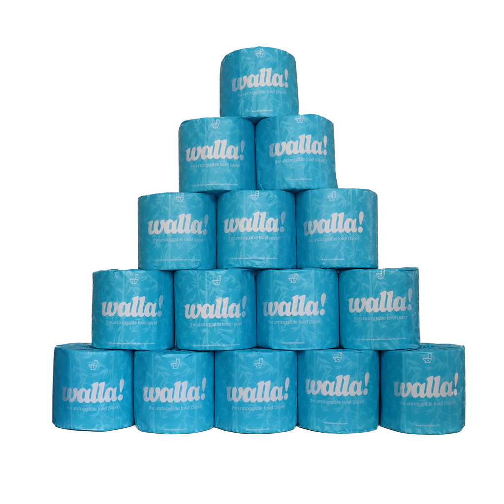 Walla Uncloggable Bamboo Toilet Paper!